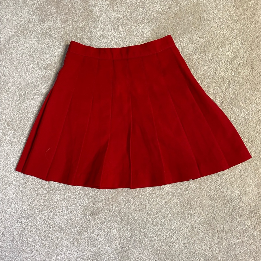Team cheer  red cheerleading skirt size 4